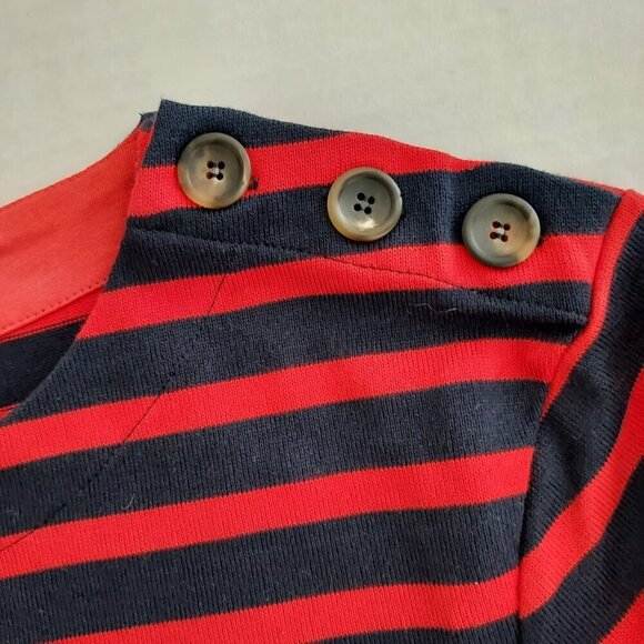 Boden Sophie Breton Navy/Red Striped Dress Size 8 - Picture 7 of 11